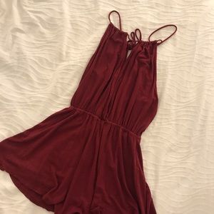 Flowy Maroon Romper
